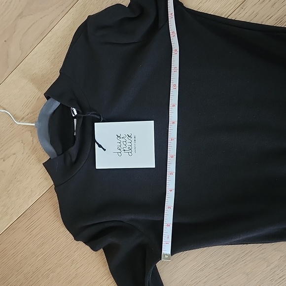 Deux par Deux Girls Mock Neck Mixed Media Plaid Press - Picture 6 of 7